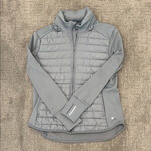 Layer 8 Women's Light Gray Puffer Jacket